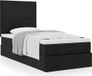 Maison Exclusive - Cadre de lit ottoman avec matelas, noir, 90x190 cm, textile