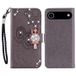 Housse hibou iPhone Air avec strass - Gris