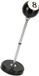 Merkloos / Sans marque Relaxdays Staande asbak - hoogte verstelbaar - 37,5 - 70 cm - Staal - Zwart/Zilver
