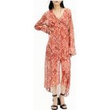 AllSaints Robe Liana Waimea Argile Rouge