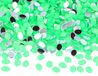 Decoratieve edelstenen van acryl, ovaal, neongroen, 6 x 8 mm, 5000 stuks.