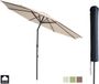Kopu® Valencia Parasol Rond 300 cm met Beschermhoes - Crème