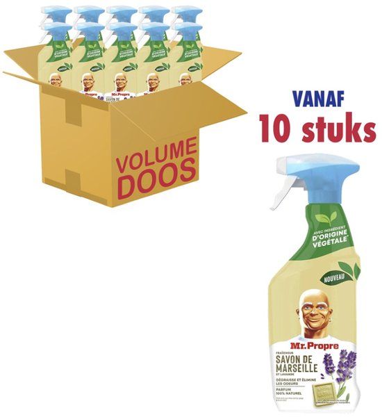 Mr. Propre Mr Proper Spray Frisheid van Marseillezeep & Lavendel (10 x 500ml)