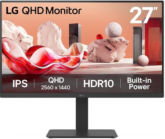 LG 27BA54QB-B computer monitor 68,6 cm (27") Quad HD LCD Zwart