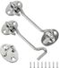 Interrupteur pour porte coulissante - 2 pièces - 15,2 cm - Argent - Métal - Convient pour portes et fenêtres