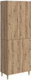vidaXL - Dining loungeset - 2-delig - Artisanaal eiken - Hout