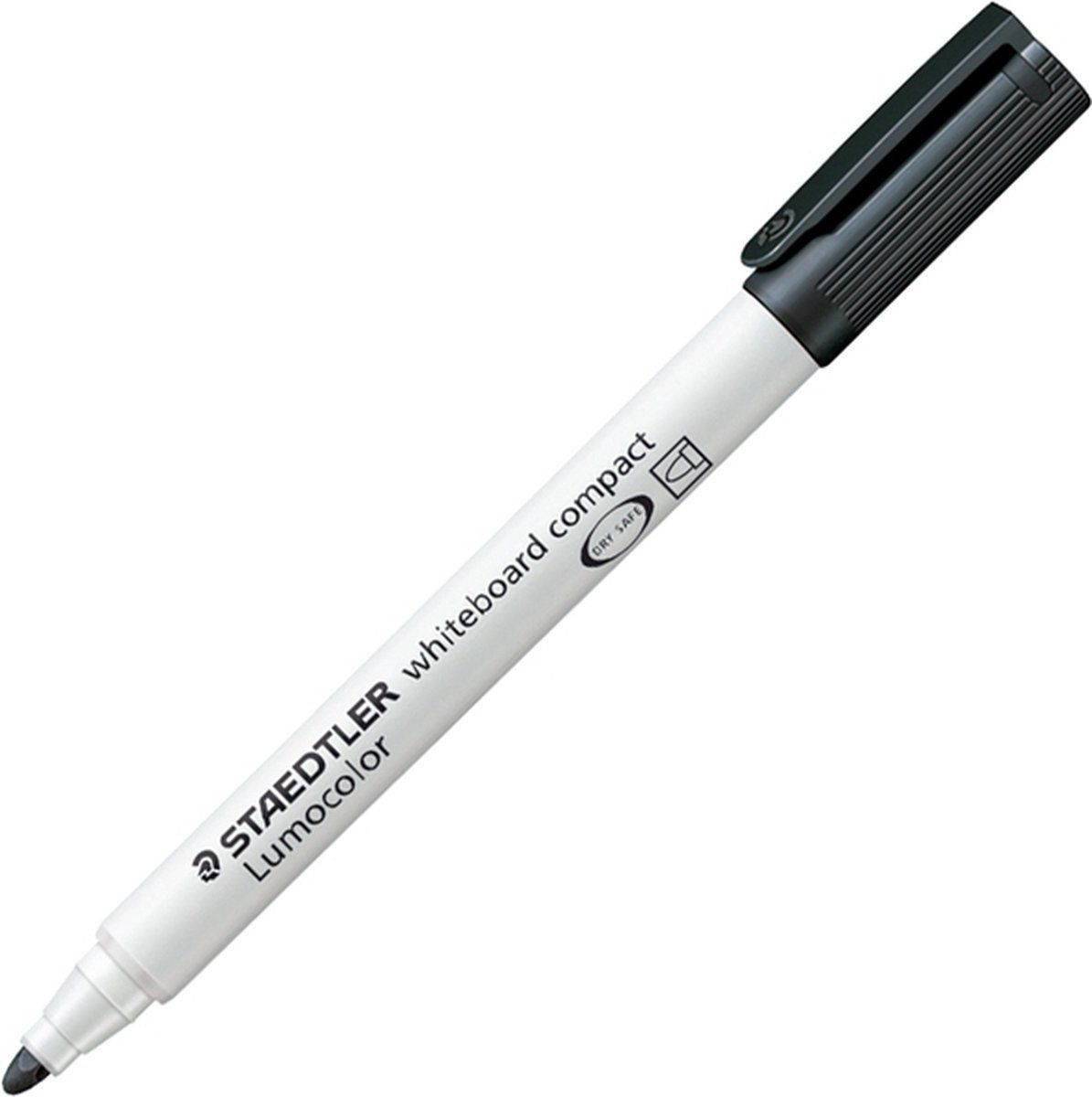 Staedtler Lumocolor Compact Whiteboardmarker - Zwart - 10 stuks
