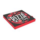 Pizza Time Pizzastanden, 330 G/M2, 29 x 29 x 3,8 cm, wit, golfkarton, 100 stuks