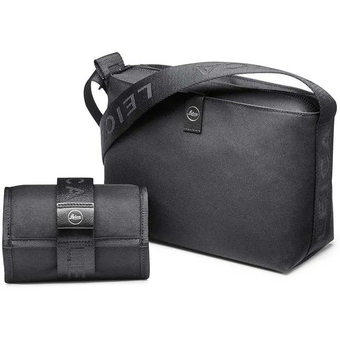 Leica Crossbody Bag SOFORT - Black - Recycled Fabric - Medium