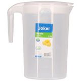 Hobby Life Excellent Houseware Schenkkan/waterkan - wit - 1750 ML - kunststof - 10 x 20 x 22 cm