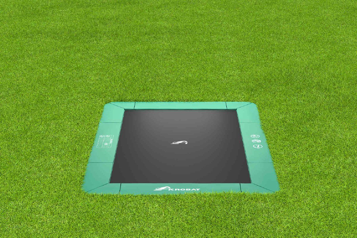 12SPRINGS / Akrobat Akrobat Orbit Flat to the ground Trampoline 380x250 Groen - 12SPRINGS