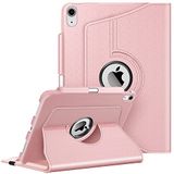 Fintie Draaibare hoes voor iPad (A16) 11e generatie 11 inch (2025), iPad 10e generatie 10,9 inch (2022) - [Ingebouwde penhouder] 360 graden draaibare beschermhoes met standaard, roségoud