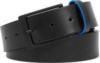 PIQUADRO Ceinture en cuir Blue Square Revamp Ceinture pour homme avec boucle W115 Noir