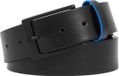 PIQUADRO Ceinture en cuir Blue Square Revamp Ceinture pour homme avec boucle W115 Noir