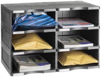 M-Office Atenea Módulo Sostenible Jumbo Producto 100% Reciclado Y Reciclable Seis Compartimentos DIN A4 Compuesto por 2 Bases Y 3 Alturas