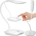 Retoo Lampe de bureau LED, lampe de table dimmable avec commande tactile, 3 niveaux de luminosité, blanc