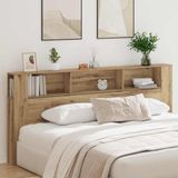 vidaXL Hoofdeinde Kast Artisan Eiken Bewerkt Hout