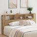 vidaXL Hoofdeinde Kast Artisan Eiken Bewerkt Hout