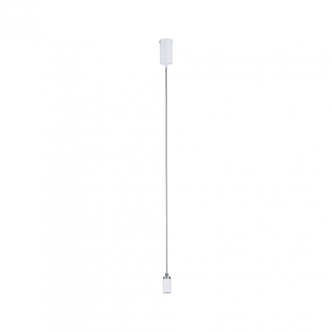 Paulmann Runa Hanglamp - GU10 - Wit/Grijs - 200cm - Dimbare hanglamp