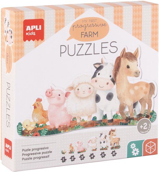 Apli Puzzel Set Mijn Eerste Boerderijdieren