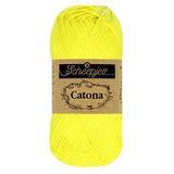 Scheepjes Scheepjes Catona 601 Neon Yellow Garen - 20x25g