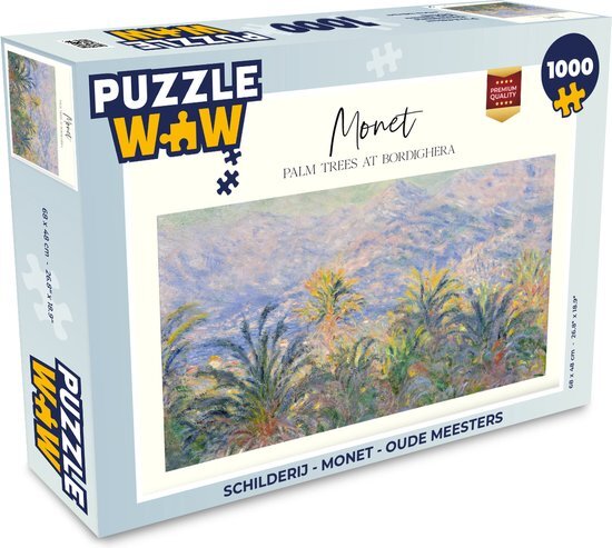 MuchoWow Puzzel Schilderij - Monet - Oude meesters - Legpuzzel - Puzzel 1000 stukjes volwassenen