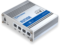 Teltonika RUTX08 Router - Bedraad - Ethernet LAN - 4 Poorten - Roestvrijstaal
