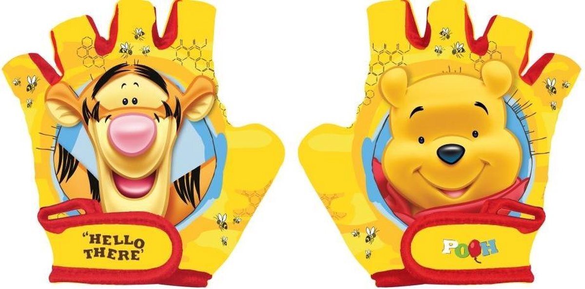 Marvel Disney Fietshandschoenen Winnie De Poeh Junior Geel Maat S