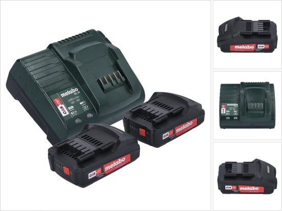 Metabo Basic-Set 2 x 2.0 Ah 685161000 Gereedschapsaccu 18 V 2.0 Ah Li-ion