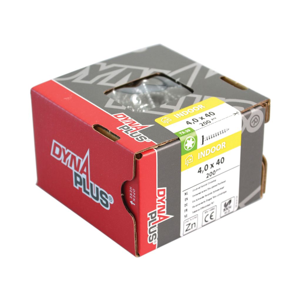 Dynaplus Unischroef Verzinkt Cilinderkop Voldraad Torx TX30 6.0X30