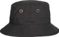 Hatland Waterbestendige UV Bucket hoed voor heren - Kasai - Zwart - maat XL (61CM)