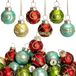Unyqoos® Set van 24 kleurrijke glazen Christbaumkugeln