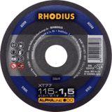 Rhodius 208699 Disque à tronçonner droit 115 mm 1 pièce(s) Acier