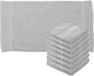 Towelcity Serviette de bain de luxe - 8 pièces - Gris clair - 50 x 90 cm - 550 g/m² - Coton