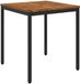 vidaXL Acacia Hout Tuin Eettafel Naturel en Zwart Rond 70 x 68,5 x 75 cm