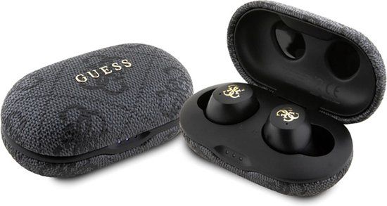 Guess True Wireless 4G Metal Bluetooth In-Ear Earbuds - Black