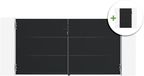 CASANOOV Portail pivotant en acier 3m Nali 160 cm de haut, noir + portail piéton de 160 cm de haut - 160 x 293 cm