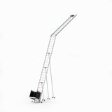 Baulich Daklift voor bouwwerkzaamheden - elektrische lier met transportwagen, draagvermogen 115 kg, maximale hoogte 12 m, stabiel, van aluminium