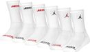 Jordan Legend Crew 6Pk Sokken voor jongens White 5/7 jaar