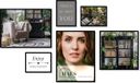 HAES DECO - Collage set met 6 kunststof fotolijsten zwart Easy Frame