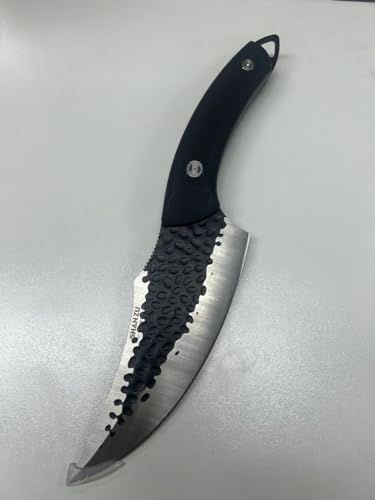 SHAN ZU Japans Koksmes, 15cm Vleesmes Met Lederen Schede
