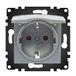 WESA PJ-18-G Schuko-stopcontact met EU-standaarddeksel, 16 A, 250 V, eenvoudige installatie met verschillende designs, zonder frame