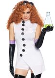 Leg Avenue Sexy psycho onderzoeker kostuum voor vrouwen - L