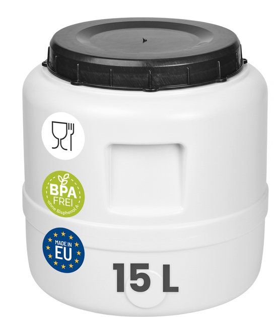 GARRONDA 15L Vat met wijde hals - Wit