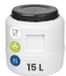GARRONDA 15L Vat met wijde hals - Wit