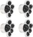 Allecto Valve caps Universal Dustproof Bear Paw Shape Accessories Black