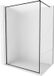 Mexen Kioto-XF paroi de douche Walk-in avec cadre 120 x 202 cm, verre dépoli 10 mm, noir