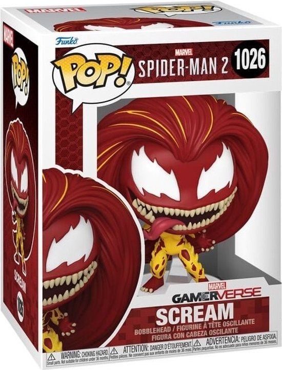 Funko Pop Games: Spider-Man 2 - Scream Funko Pop #1026