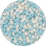 BrandNewCake® Eetbare Taart Confetti Sneuwvlokken Blauw/Wit 50gr