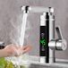 Robinet chauffe-eau instantané en acier inoxydable 220V avec affichage LED